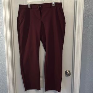 Burgundy dress pants sz16